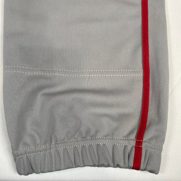 Champro Sports Fastpitch Gray w/ Scarlet Piping XL Polyester Gray Softball Pants - Picture 2 of 5